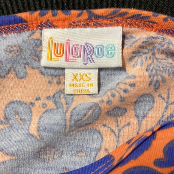 LuLaRoe New XXS Floral Irma Tunic Shirt NWT - Picture 5 of 8